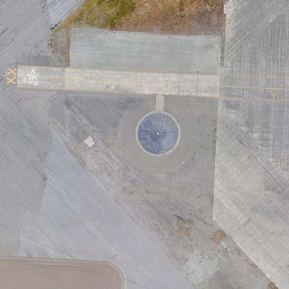 Detail of aeriel view of an air base. Source inspiration for Take Flight