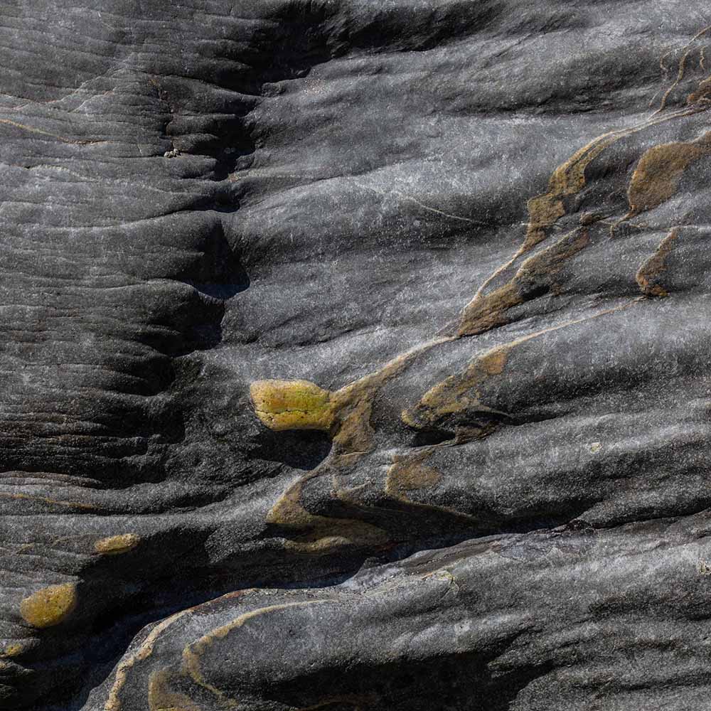 stones at Pentargon Waterfall, North Cornwall